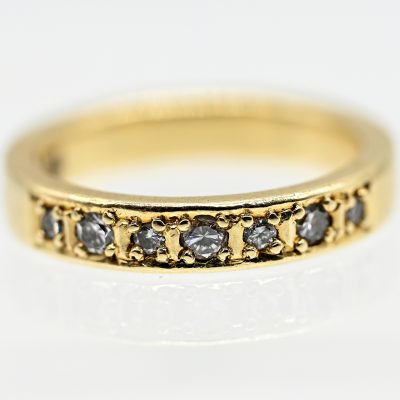 Los Nr. 188 Memoryring mit 7 Brillanten, zus. ca. 0,2 ct, 90er Jahre