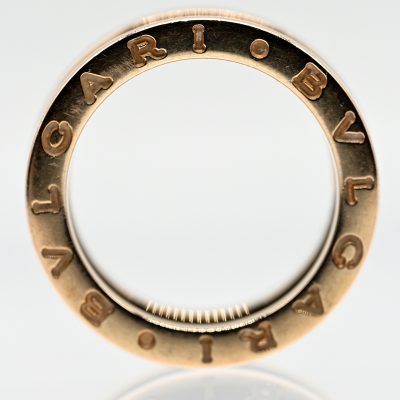 Los Nr. 191 Breiter Ring mit schwarzer Keramik, Modell „B-Zero1“, BVLGARI, 21. Jh.
