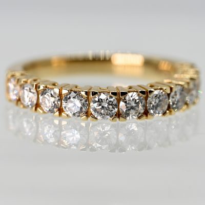 Los Nr. 205 Memoryring mit 11 Brillanten, zus. ca. 0,88 ct, 21. Jahrhundert