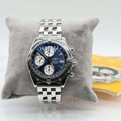 Los Nr. 207 Herrenarmbanduhr, BREITLING, Super Avenger; Chronograph, 20. Jh.