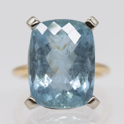 Los Nr. 023 Ring mit Topas ca. 19,6 ct, Goldschmiedearbeit, 90er Jahre