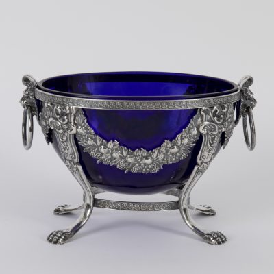 Los Nr. 285 Jardiniere mit Glaseinsatz, 1. Hälfte 19. Jahrhundert