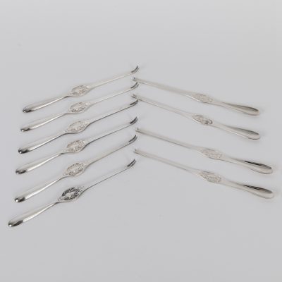 Los Nr. 286 10 Hummergabeln, 2. Hälfte 20. Jahrhundert