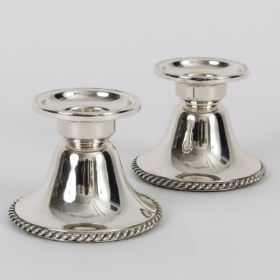 Los Nr. 300 Paar Rauchtischleuchter, Jacob Grimminger, Schwäbisch Gmünd, 19. Jahrhundert