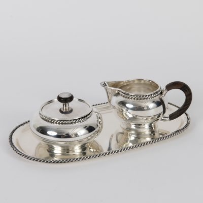 Los Nr. 306 Silbernes Rahmservice, Jakob Grimminger, Schwäbisch Gmünd, 19. Jahrhundert