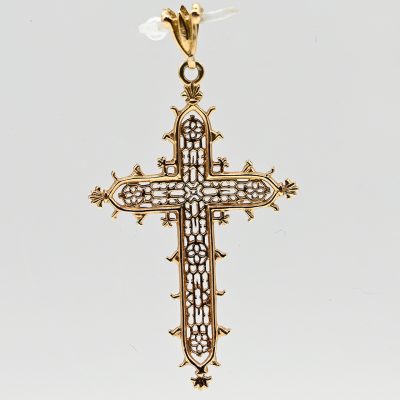 Los Nr. 040 Goldener Kreuzanhänger, 21. Jahrhundert