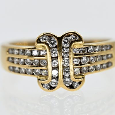 Los Nr. 155 Ring mit 50 Brillanten, zus. ca. 0,57 ct, Zertifikat von Juwelier Bielert, von 1993