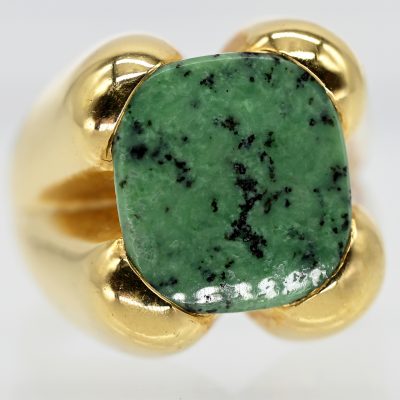 Los Nr. 181 Ring mit Zoisit, Goldschmiedearbeit, 21. Jh.