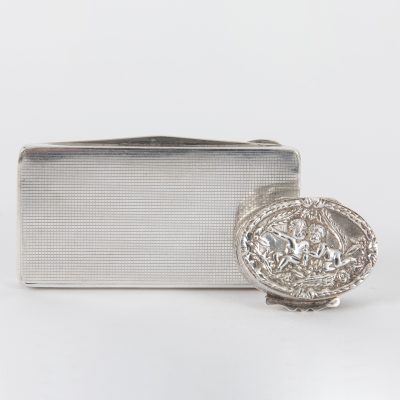 Los Nr. 188 Zwei Dosen aus Silber, 20. Jahrhundert