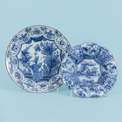 Los Nr. 218 Kleiner Buckelteller und Fayenceteller, Holland, 17. Jahrhundert