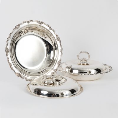 Los Nr. 229 2 Deckelschüsseln, Gebrüder Deyhle, Schwäbisch Gmünd, 20. Jahrhundert