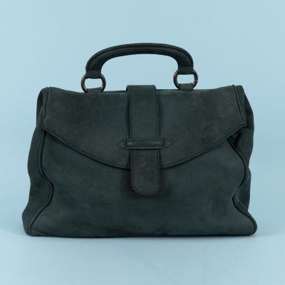 Los Nr. 327 Satchel-Tasche aus blaugrünem Leder, Jil Sander, Hamburg, um 2000