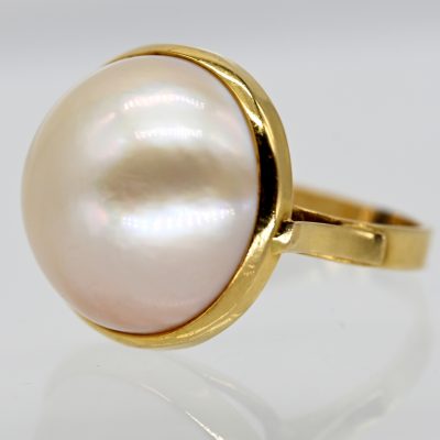 Los Nr. 071 Ring mit Marbé-Perle, 21. Jahrhundert